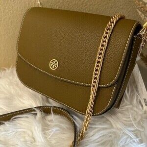 New tory Burch  Robinson Pebbled Shoulder Bag