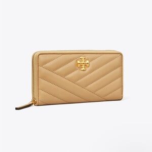 New Tory Burch KIRA CHEVRON ZIP CONTINENTAL WALLET