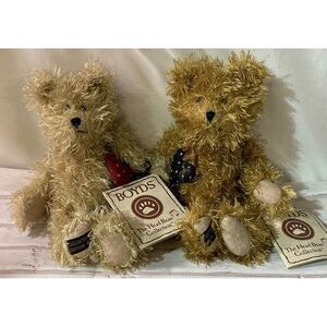 Vintage THE HEAD BEAN COLLECTION Boyds Bears‎ Plush Friendship bears Jointed