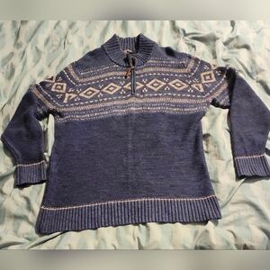 Wind River 1/4 Zip Sweater Blue Men's‎ Size XL