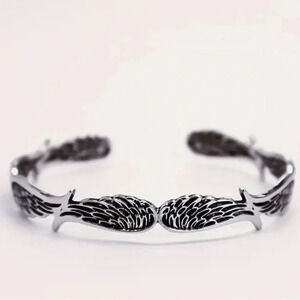 Angel unisex wings adjustable open bracelet