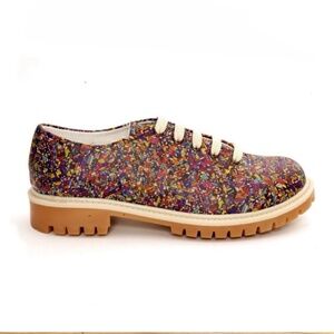 Goby Stronge Multicolour Lace Up Shoes | 38