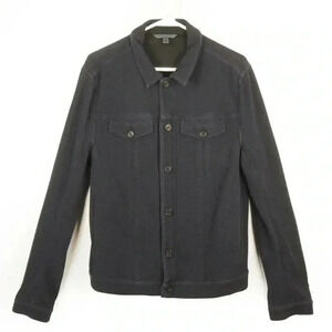 John Varvatos Dark Gray  Blue Button Up Light Jacket