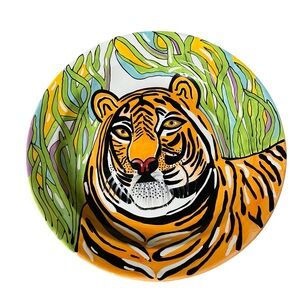 Adlers exclusivel tiger serving platter by Dana Whitman