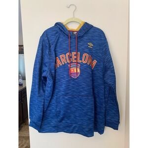 Barcelona Umbro Soccer Hoodie Sweatshirt Men's Large