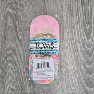 TOMS - Ultimate No Show Socks - (3-Pack) Daisy, Pink Tie Dye, Teal - Brand New