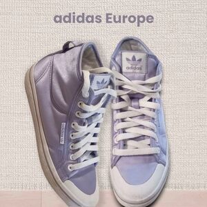 ADIDAS Europe- Limited Edition Light Purple / Lavender Satin Hi-Top Snea…