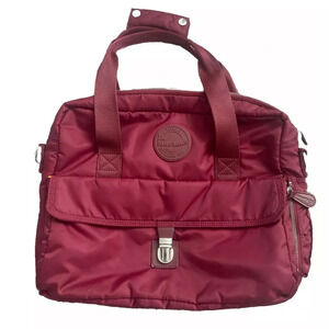 Dr Martens Nylon Messenger Travel Carry On Bag Cherry Red