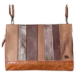 NWT The Sak Iris Leather Crossbody Dune Stripe Demi Bag