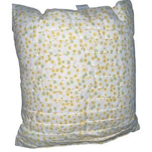 traditions By  waverly Yellow Floral Throw Pillow 15”x14”