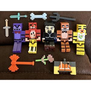 minecraft action figures With Multiple Accessories