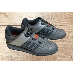 Adidas Drehkraft Weightlifting Shoes Mens 8 Gray BOA Lacing Heel Support Gym