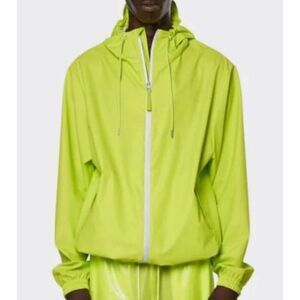 Rains Storm Breaker Reflective Digital Jacket Waterproof Color Lime Size M