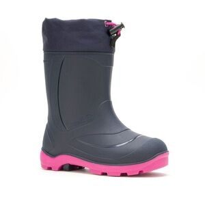 Kamik SNOBUSTER 1 Girls Navy / Magenta Winter Boots - Size 4, Snow, Waterproof