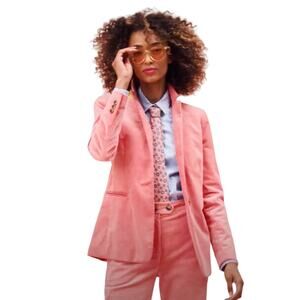 J. Crew Parke Corduroy Blazer Pink AD444 Preppy