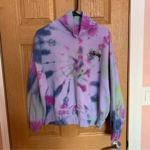 Stussy Tie Dye Turtleneck Sweatshirt