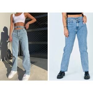 Lioness Nothing But a Dream Cut Out Waist Jeans Size XXS