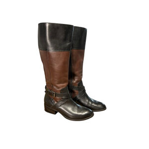 Ralph Lauren Maryann Leather Riding Boots two tones high boots- Women’s Size 7