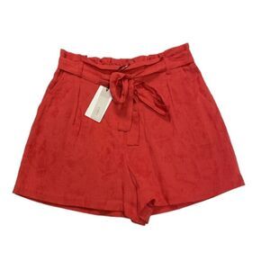 A Loves A Red Clay Paperbag Belted Shorts