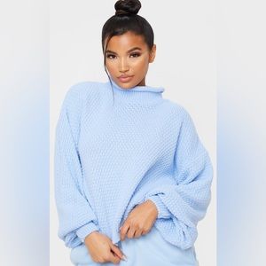 Pretty Little Thing | Blue Turtleneck Sweater