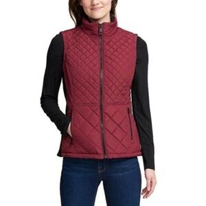 #5 Brand New Quilted Andrew Marc Vest in Beet