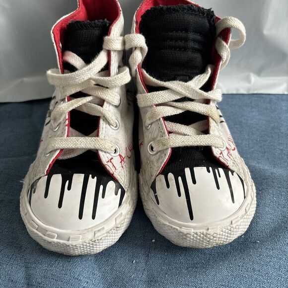 CONVERSE 'Not A Chuck' Egret White High Tops Sneakers ‎ Youth / KID Sz 8C - Picture 2 of 7