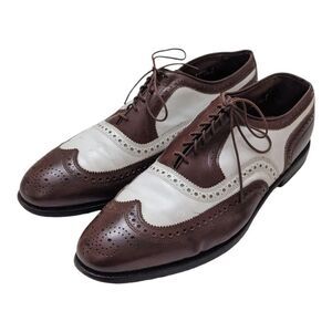 Allen Edmonds Vintage Walnut Broadstreet Spectator Wingtip 12 D Anniversary