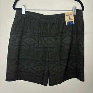 Chubbies Shorts Men's Extra Large Black 7" Athlounger The Quest Lined‎ Athletic