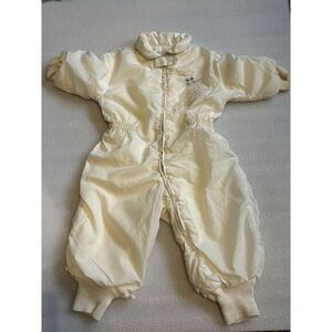 Vintage Tidykins Quilted Insulated Lining Zip Up‎ snowsuit Girl 60's, 70's