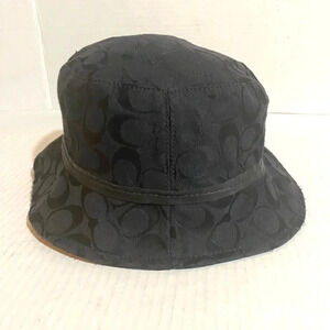 Coach monogram signature print canvas bucket hat size S/M