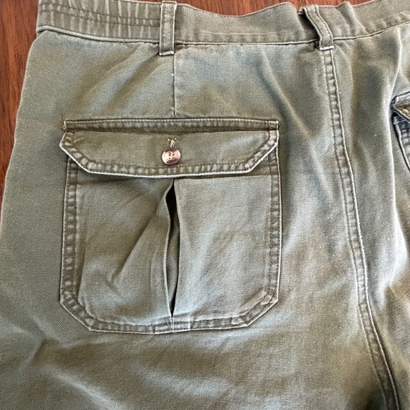 Green Dickies cargo shorts size 38 100% cotton - Picture 3 of 10