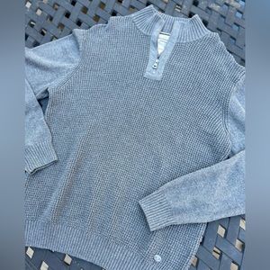 Weatherproof Vintage Men’s Gray Quarter-Zip Sweater