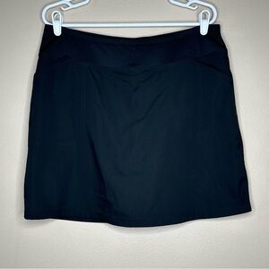 Cypress Club Women's Black‎ Activewear Skort Skirt Pockets Front & Back Size L