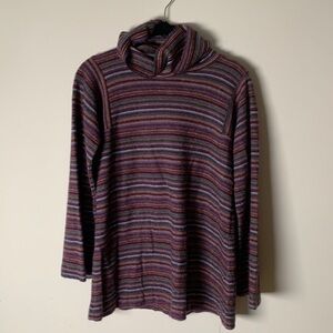 Lord and Taylor Multi Color Striped Sweater