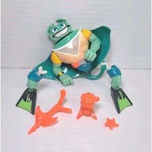 Ray Fillet 1990 Playmates Teenage Mutant Ninja Turtles TMNT Vtg Complete Damaged