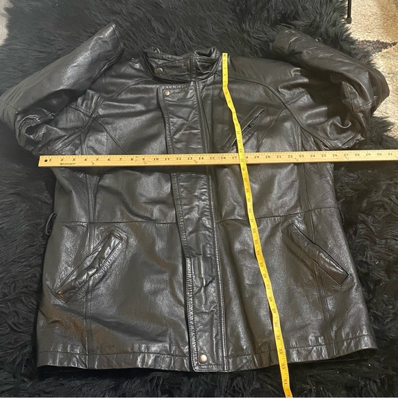 Wilsons men's XL jacket Men's Black Leather Preloved Streetwear Vintage - Picture 4 of 16