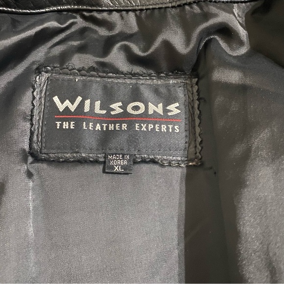 Wilsons men's XL jacket Men's Black Leather Preloved Streetwear Vintage - Picture 9 of 16