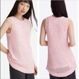 Lou & Grey pink crochet tank top