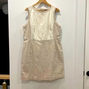 Gap Linen Sleeveless Beige Dress Size 16