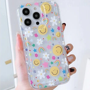 ⚠️Clearance iPhone 13/Pro/Pro Max Floral And Smiley Phone Case