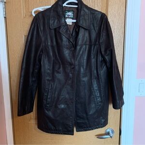 Vintage 90s Y2K Roots Leather Jacket