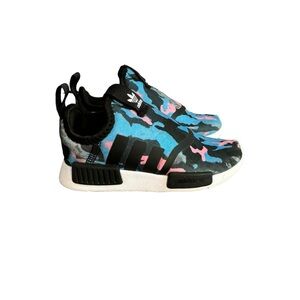 Adidas NMD 360 Toddler Shoes Black Blue Pink Size 8K