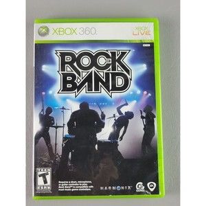 Rock Band (Microsoft Xbox 360, 2007) No Manual Tested and‎ Works