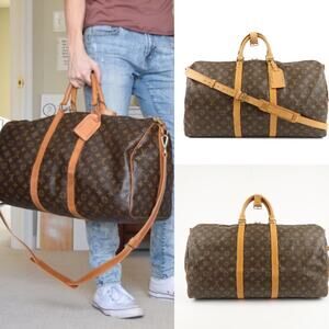 💎✨Authentic✨💎Louis Vuitton Monogram Keep All Bandouliere 55 Bag