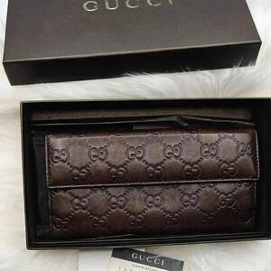 Guccissima Brown  Leather Wallet