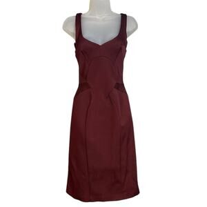 NWT Zac Posen Red Wine Burgundy Bandage Bodycon Dress