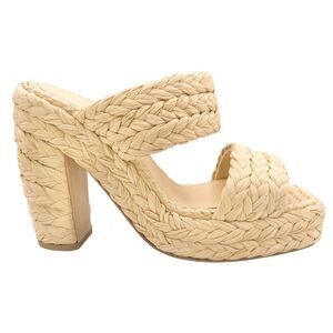 Bottega Veneta Trinity 120 Raffia Platform Heeled Sandal Size 41