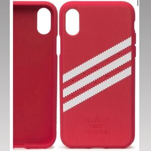 NWT adidas red striped iPhone X XS phone case