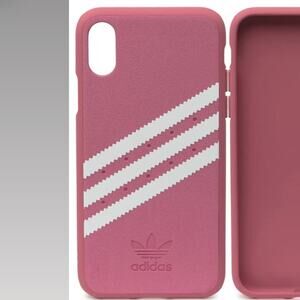 NWT adidas pink stripe iPhone X/XS phone case