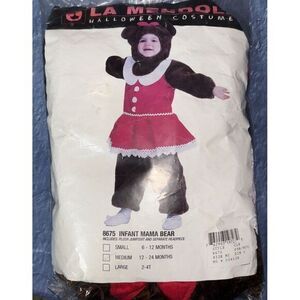 Infant Teddy Bear Costume - Medium  - Used Once Very Cute  Halloween Costumes‎